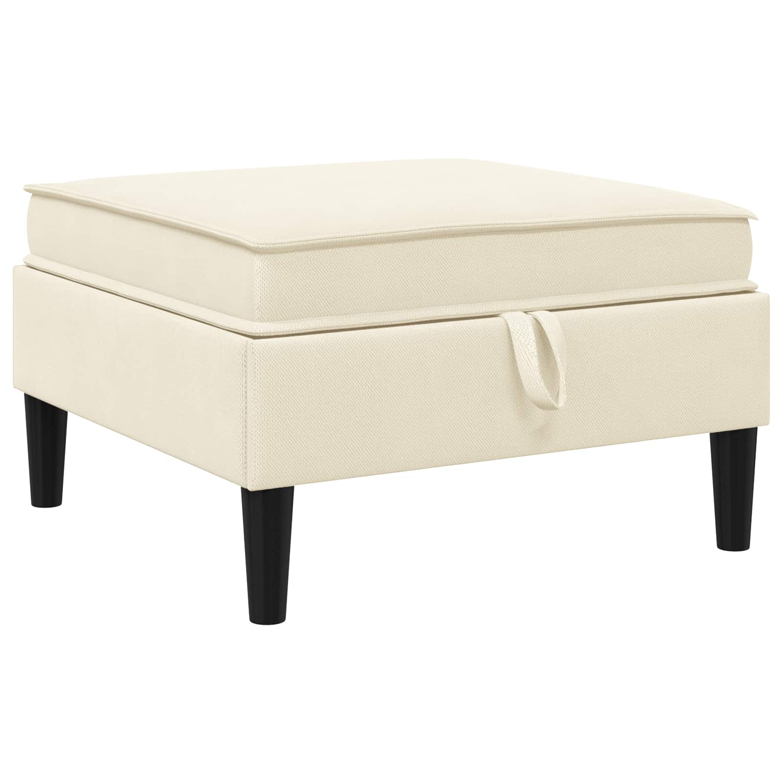 vidaXL Wohnzimmergarnitur 5 pcs Creme Stoff