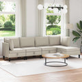 vidaXL Wohnzimmergarnitur 5 pcs Hafer Stoff