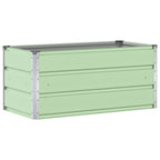 vidaXL Pflanzkübel Pastellgrün 100 x 50 x 45 cm Verzinkter Stahl