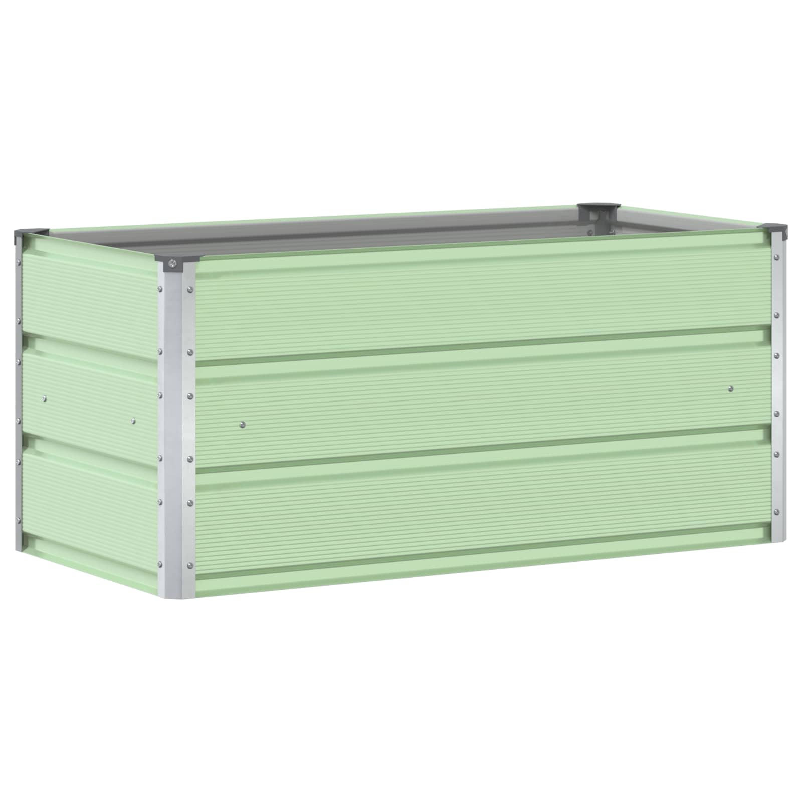 vidaXL Pflanzkübel Pastellgrün 100 x 50 x 45 cm Verzinkter Stahl