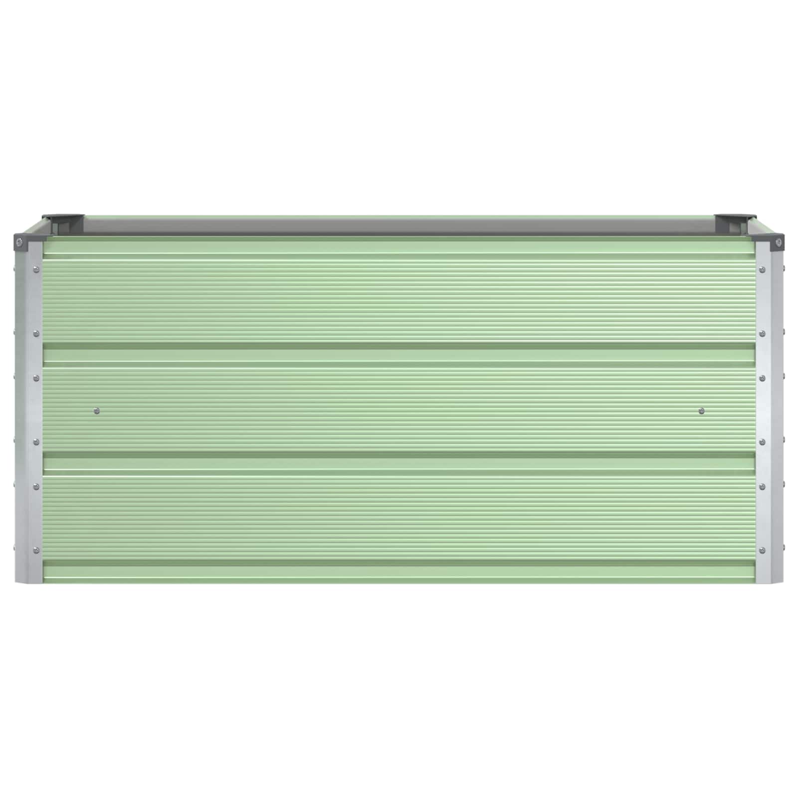 vidaXL Pflanzkübel Pastellgrün 100 x 50 x 45 cm Verzinkter Stahl