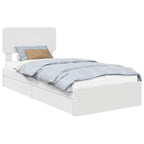 vidaXL Aufbewahrungsbett mit Schubladen Weiß 90 x 190 cm Holzwerkstoff