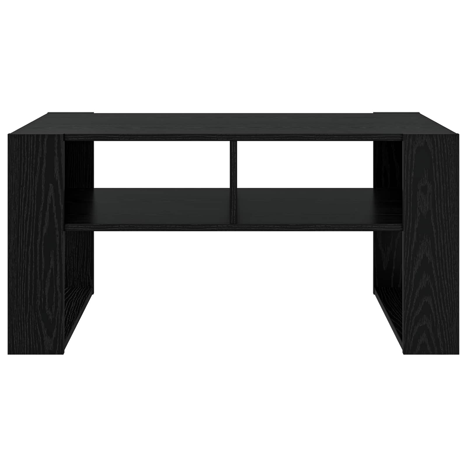 vidaXL Couchtisch Schwarz Eichen-Optik 92 x 53 x 45 cm Holzwerkstoff