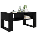 vidaXL Couchtisch Schwarz Eichen-Optik 92 x 53 x 45 cm Holzwerkstoff