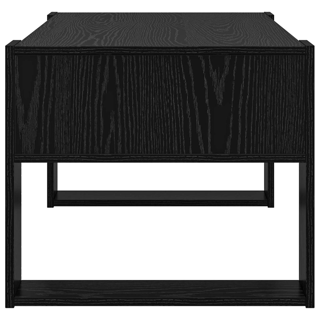 vidaXL Couchtisch Schwarz Eichen-Optik 92 x 53 x 45 cm Holzwerkstoff