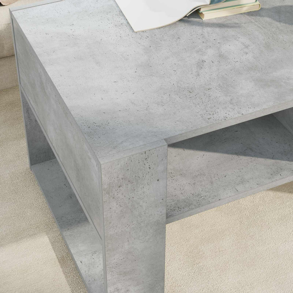 vidaXL Couchtisch Beton Grau 92 x 53 x 45 cm Holzwerkstoff