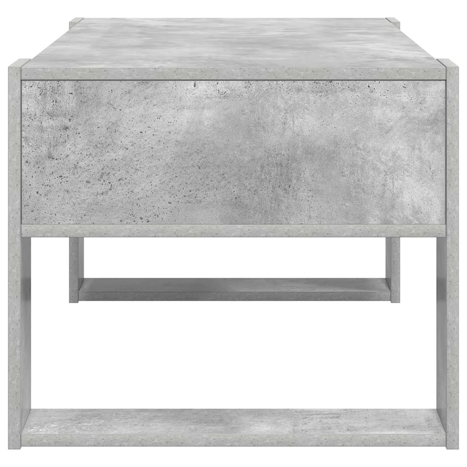 vidaXL Couchtisch Beton Grau 92 x 53 x 45 cm Holzwerkstoff