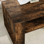 vidaXL Couchtisch Geräucherte Eiche 92 x 53 x 45 cm Holzwerkstoff
