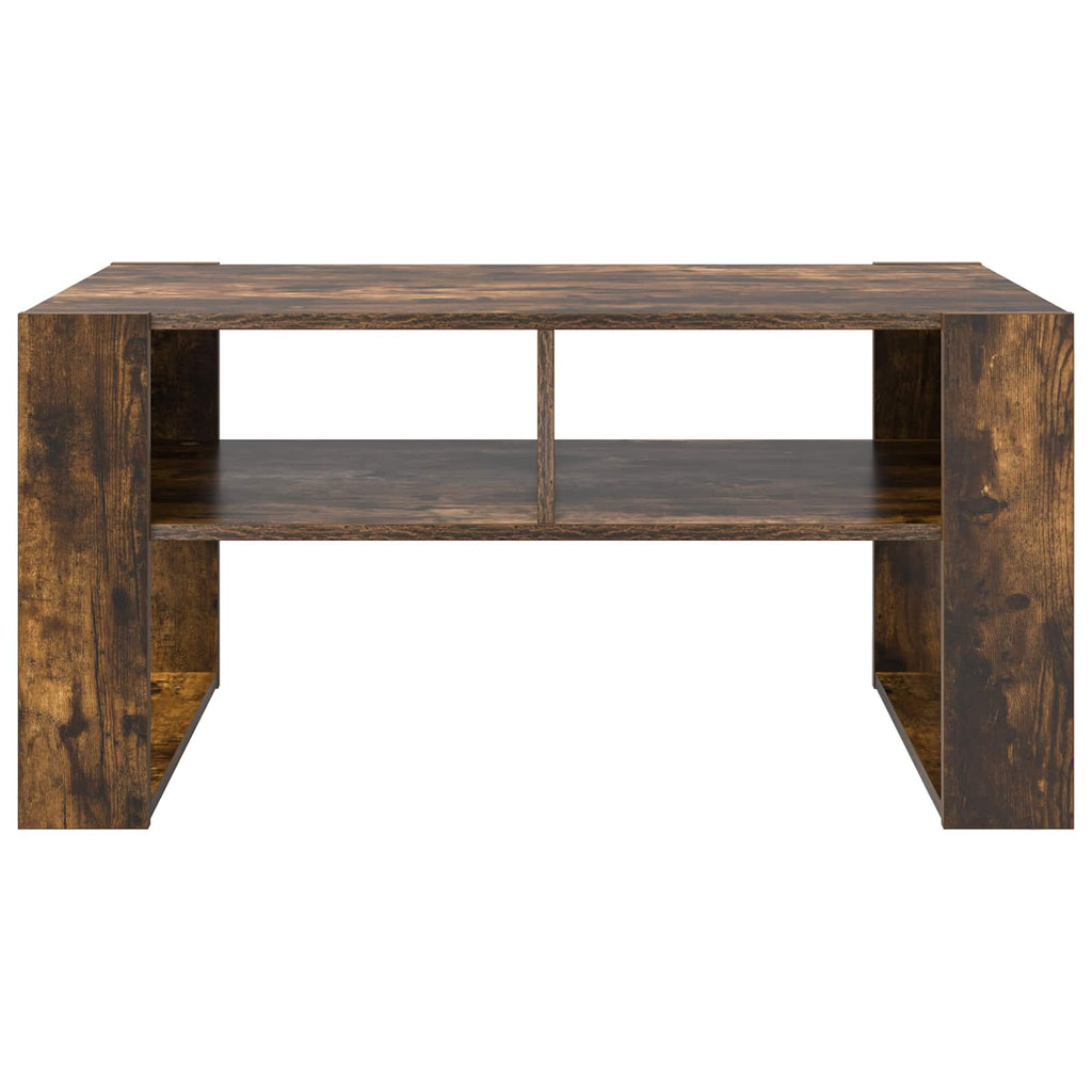 vidaXL Couchtisch Geräucherte Eiche 92 x 53 x 45 cm Holzwerkstoff