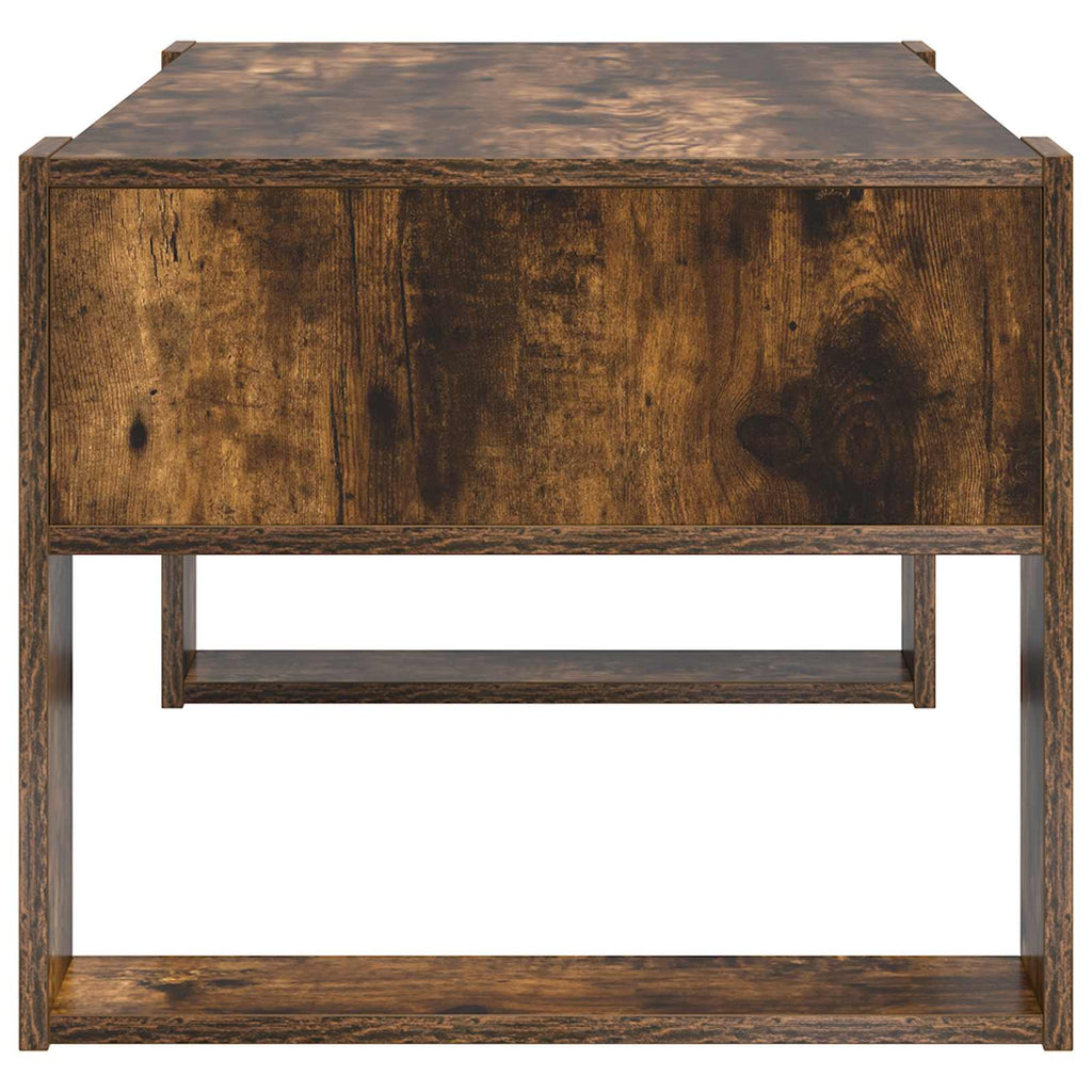 vidaXL Couchtisch Geräucherte Eiche 92 x 53 x 45 cm Holzwerkstoff