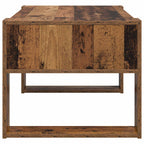 vidaXL Couchtisch mit Speicher Altholz 92 x 53 x 45 cm Holzwerkstoff
