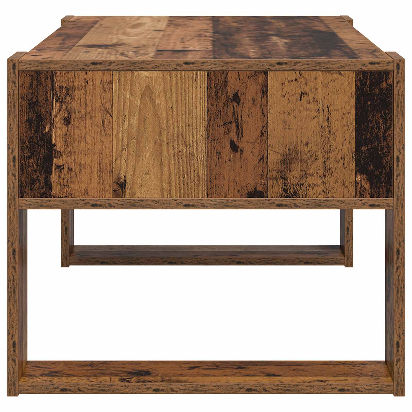 vidaXL Couchtisch mit Speicher Altholz 92 x 53 x 45 cm Holzwerkstoff