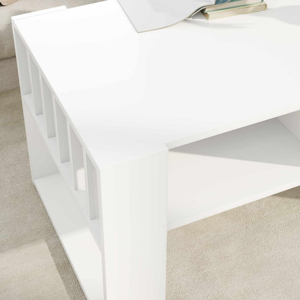 vidaXL Couchtisch Weiß 92 x 49,5 x 45 cm Holzwerkstoff