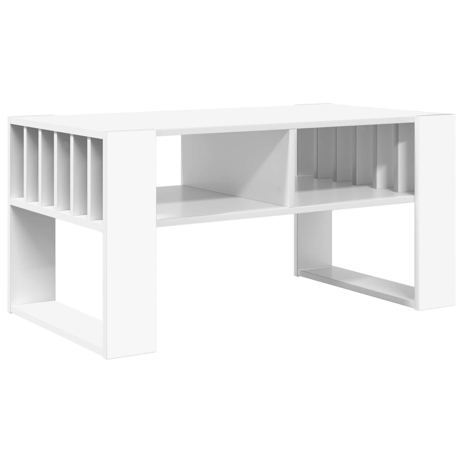 vidaXL Couchtisch Weiß 92 x 49,5 x 45 cm Holzwerkstoff