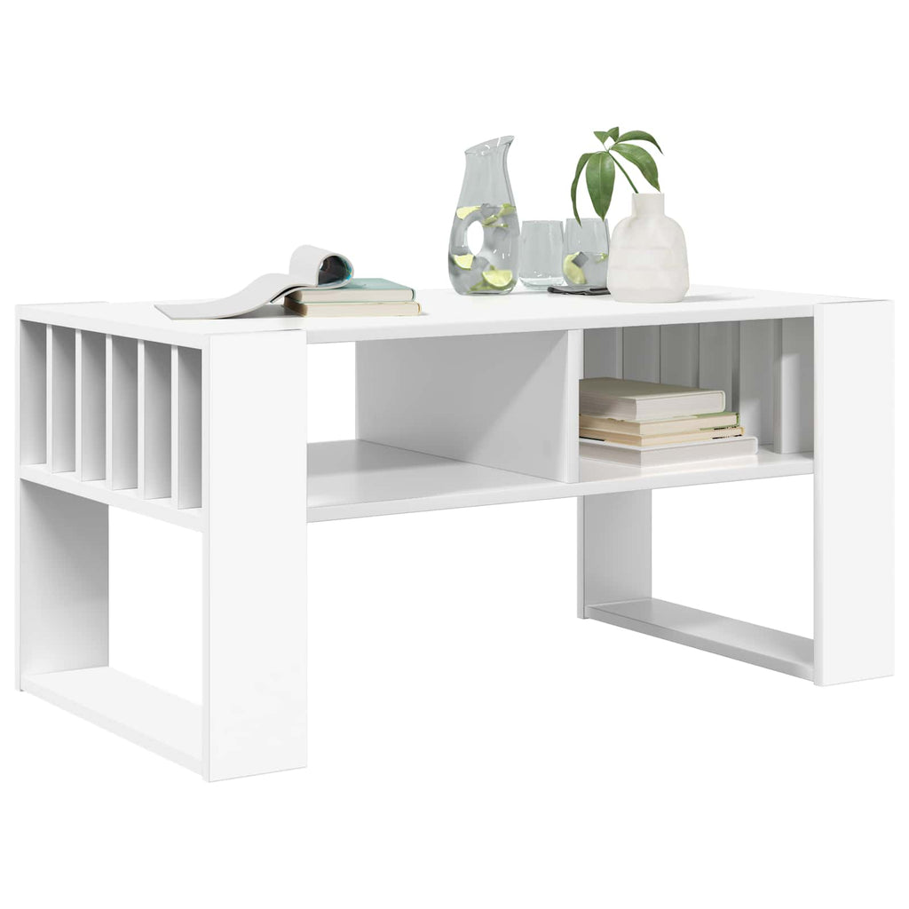 vidaXL Couchtisch Weiß 92 x 49,5 x 45 cm Holzwerkstoff