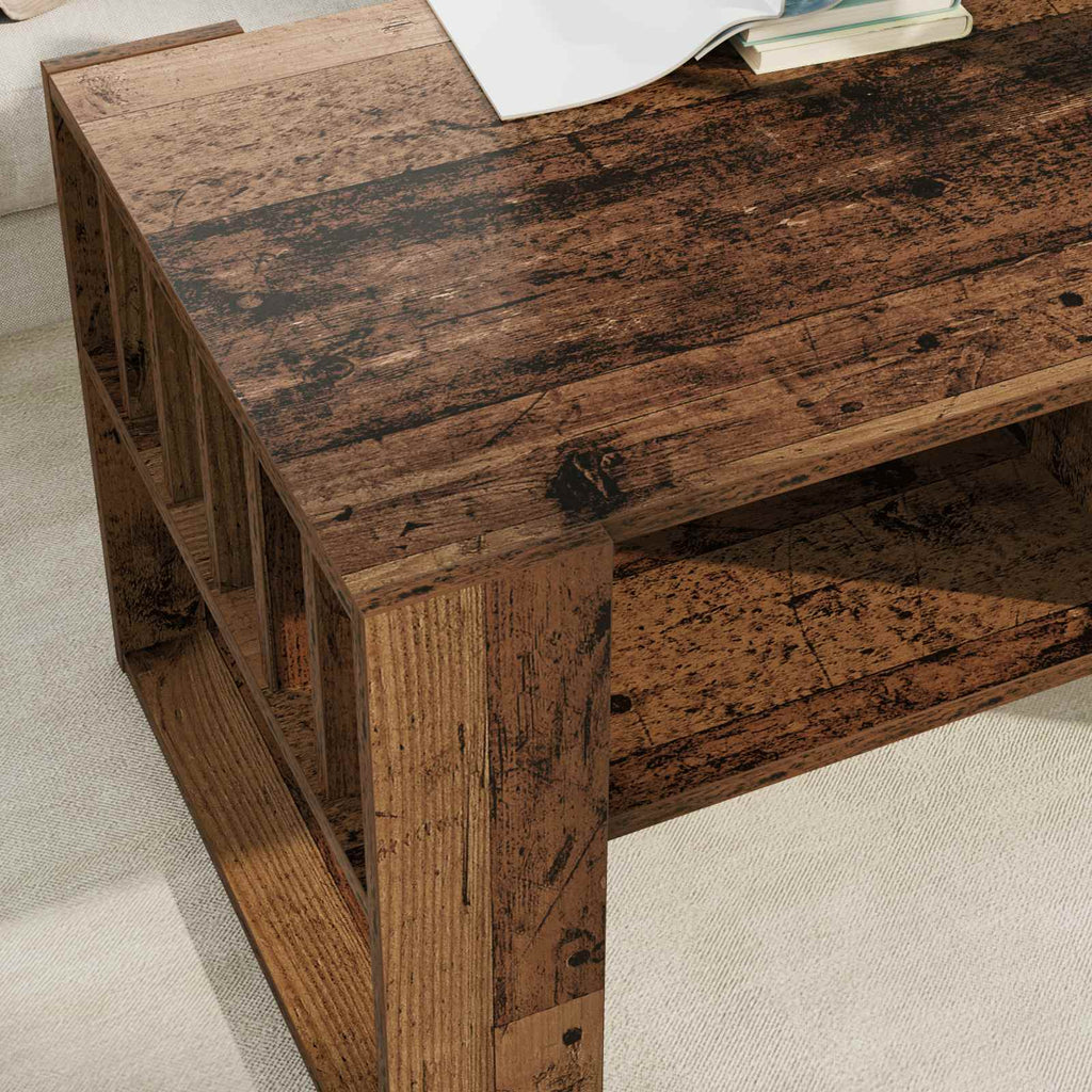 vidaXL Couchtisch Altholz 92 x 49,5 x 45 cm Holzwerkstoff