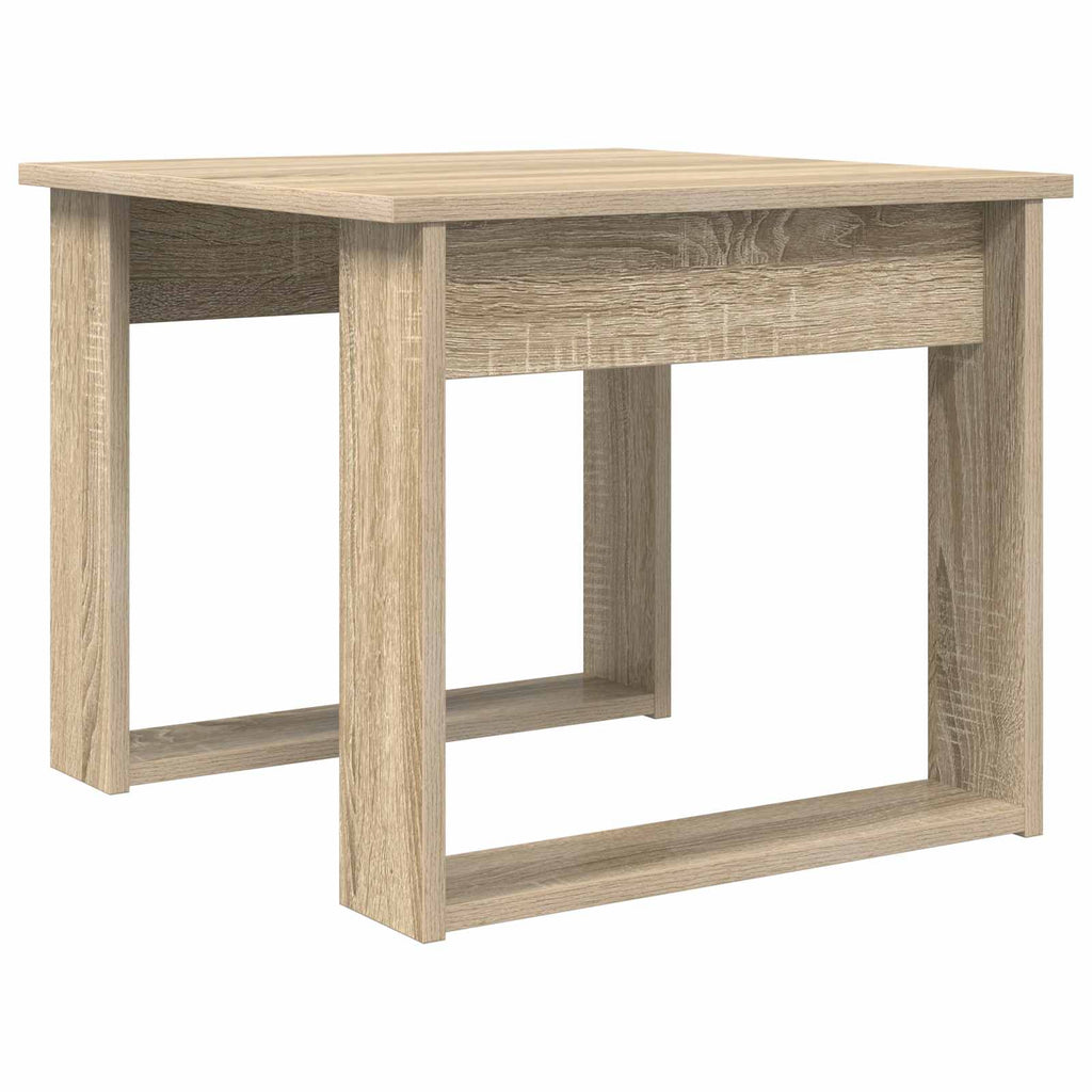 vidaXL Kaffeetisch Set 2 pcs Sonoma-Eiche Holzwerkstoff