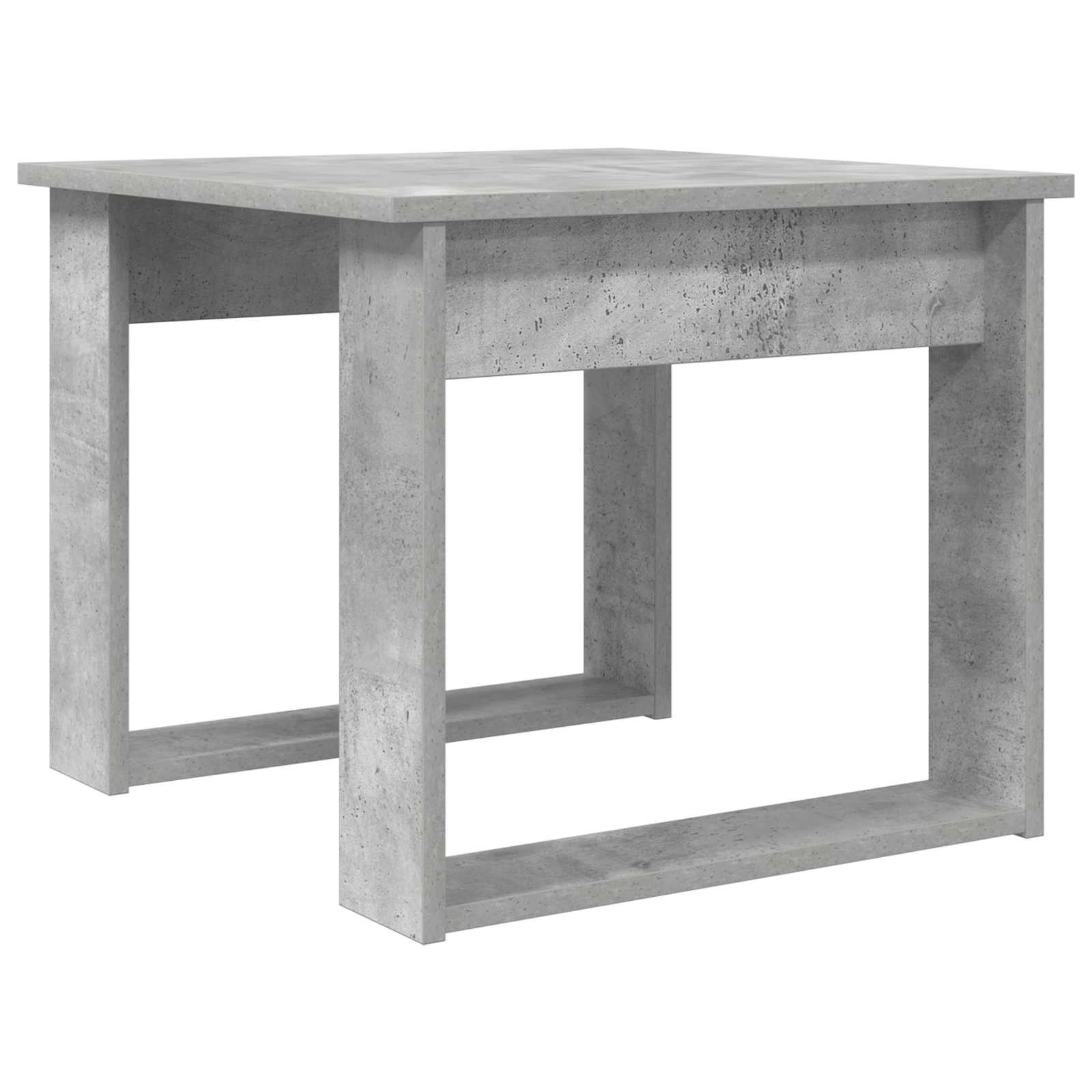 vidaXL Kaffeetisch Set 2 pcs Beton Grau Holzwerkstoff