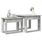 vidaXL Kaffeetisch Set 2 pcs Beton Grau Holzwerkstoff