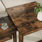 vidaXL Kaffeetisch Set 2 pcs Geräucherte Eiche Holzwerkstoff