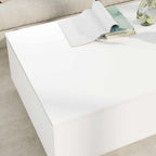 vidaXL Couchtisch mit Schubladen Weiß 95 x 55 x 31 cm Holzwerkstoff