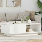 vidaXL Couchtisch mit Schubladen Weiß 95 x 55 x 31 cm Holzwerkstoff