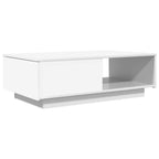 vidaXL Couchtisch mit Schubladen Weiß 95 x 55 x 31 cm Holzwerkstoff