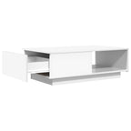 vidaXL Couchtisch mit Schubladen Weiß 95 x 55 x 31 cm Holzwerkstoff