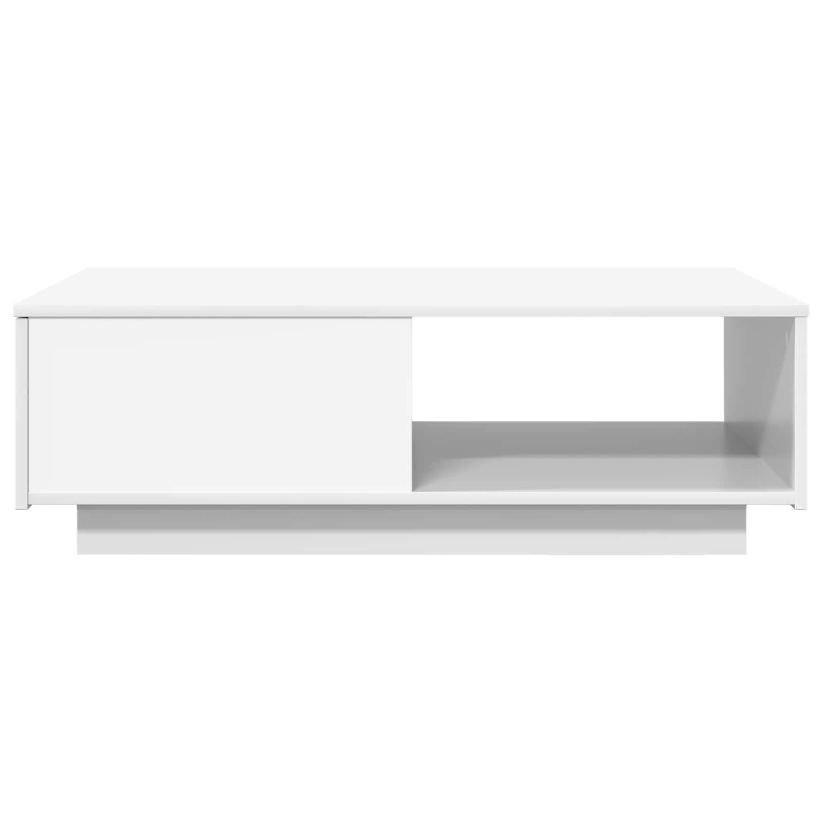vidaXL Couchtisch mit Schubladen Weiß 95 x 55 x 31 cm Holzwerkstoff