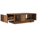 vidaXL Couchtisch mit Schubladen Altholz 95 x 55 x 31 cm Holzwerkstoff