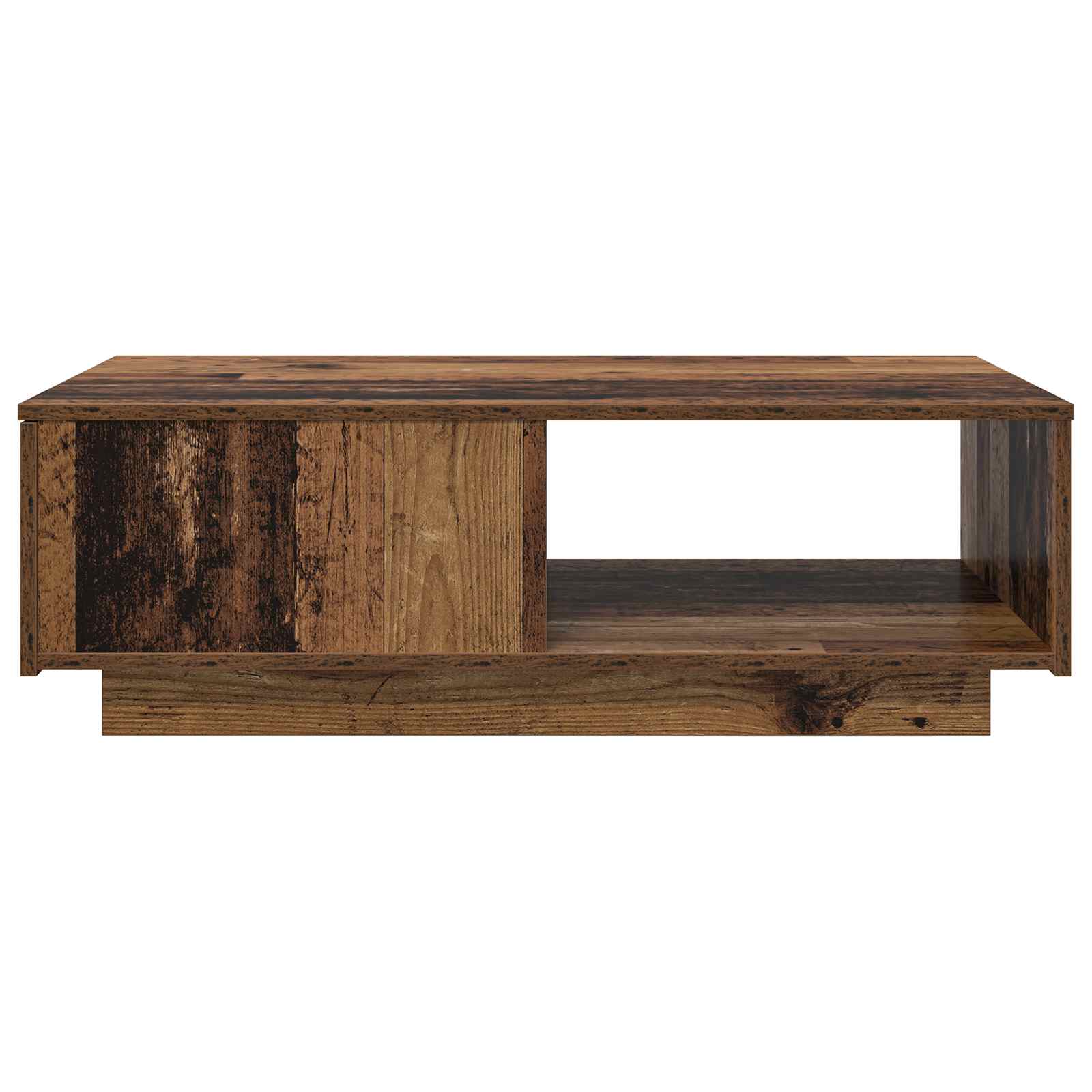 vidaXL Couchtisch mit Schubladen Altholz 95 x 55 x 31 cm Holzwerkstoff