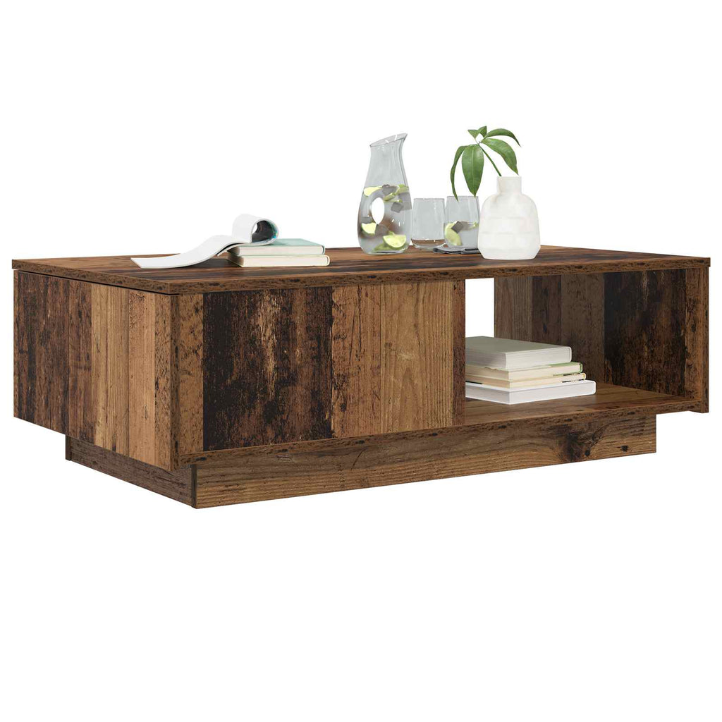 vidaXL Couchtisch mit Schubladen Altholz 95 x 55 x 31 cm Holzwerkstoff