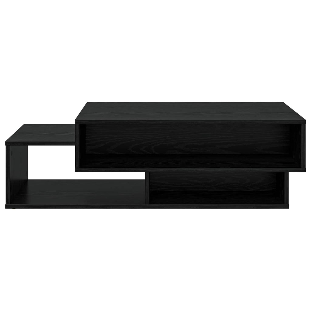 vidaXL Couchtisch Schwarz Eichen-Optik 105 x 50 x 32,5 cm