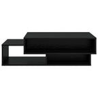 vidaXL Couchtisch Schwarz Eichen-Optik 105 x 50 x 32,5 cm