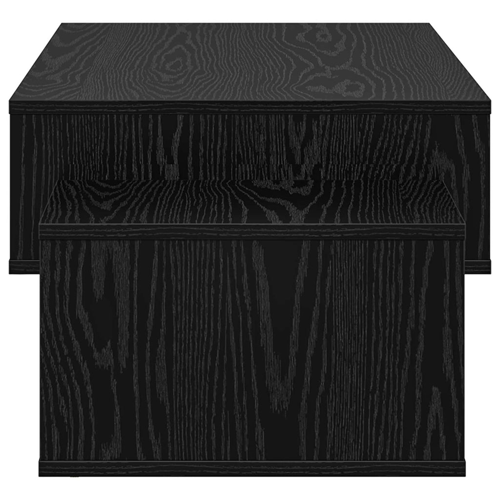 vidaXL Couchtisch Schwarz Eichen-Optik 105 x 50 x 32,5 cm