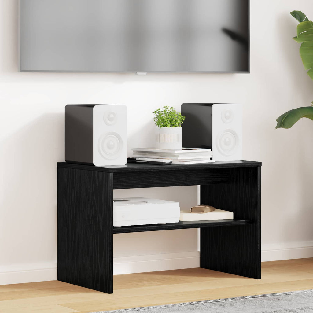 vidaXL TV-Schränk Schwarz Eichen-Optik 60 x 35 x 40 cm Holzwerkstoff