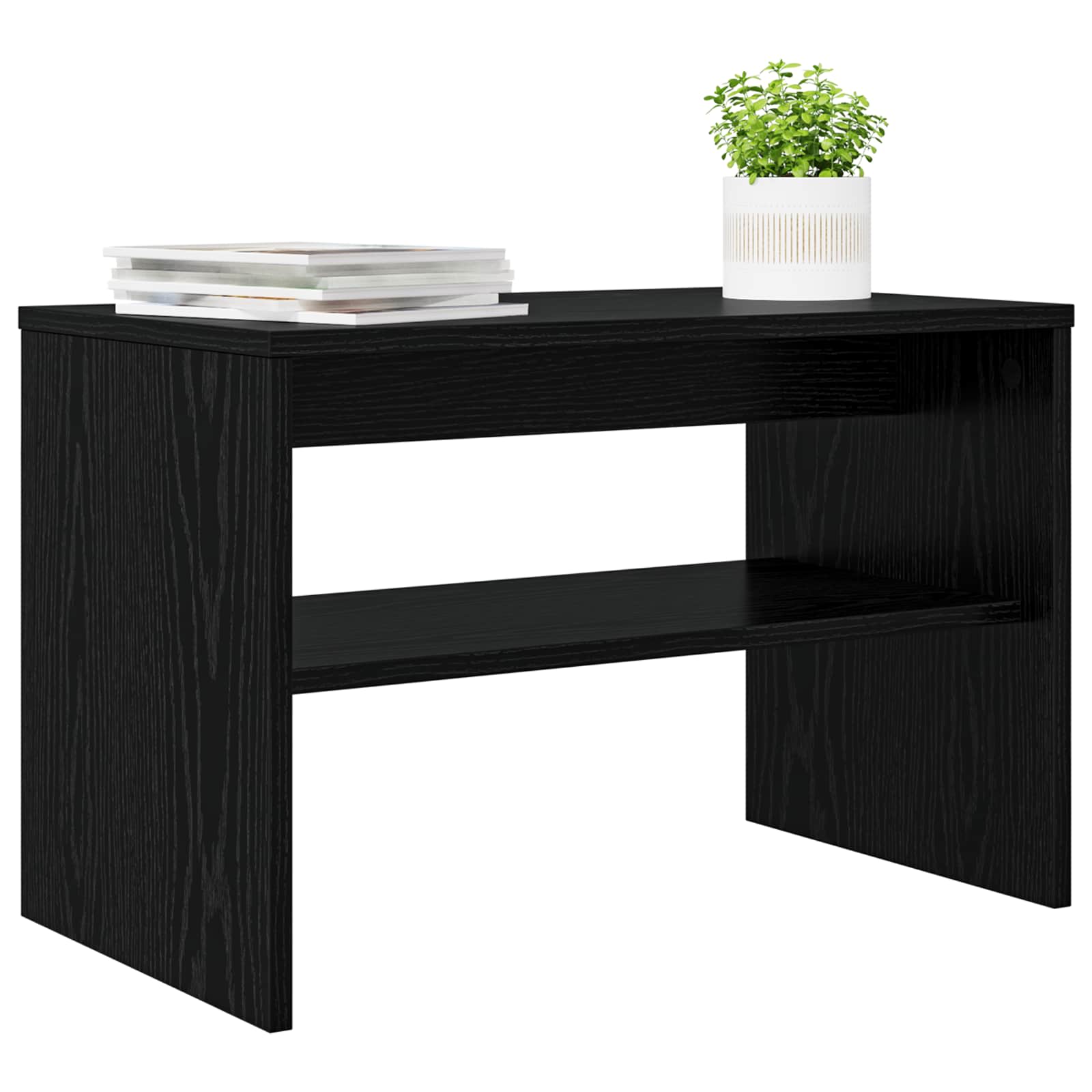 vidaXL TV-Schränk Schwarz Eichen-Optik 60 x 35 x 40 cm Holzwerkstoff