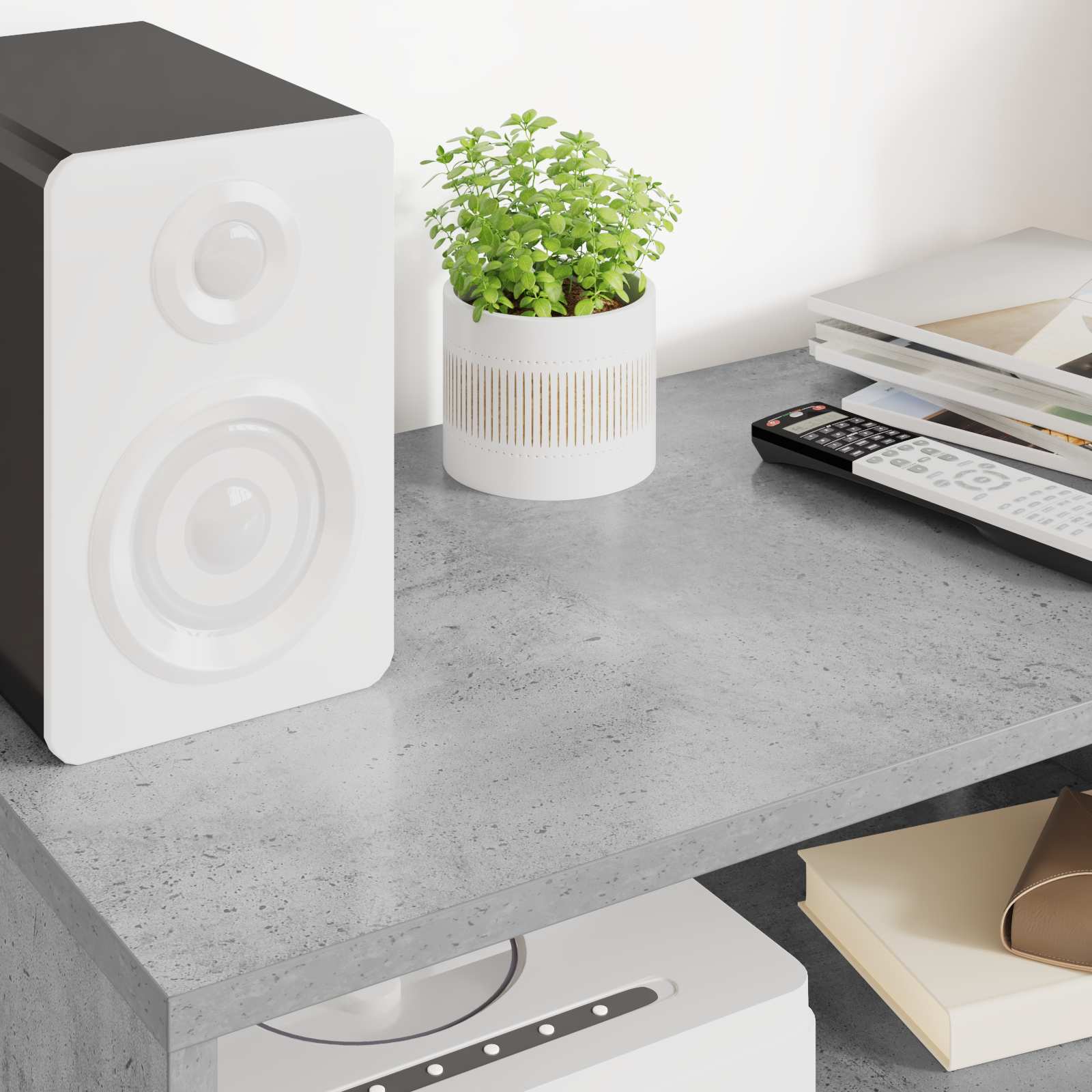 vidaXL TV-Schränk Beton Grau 60 x 35 x 40 cm Holzwerkstoff