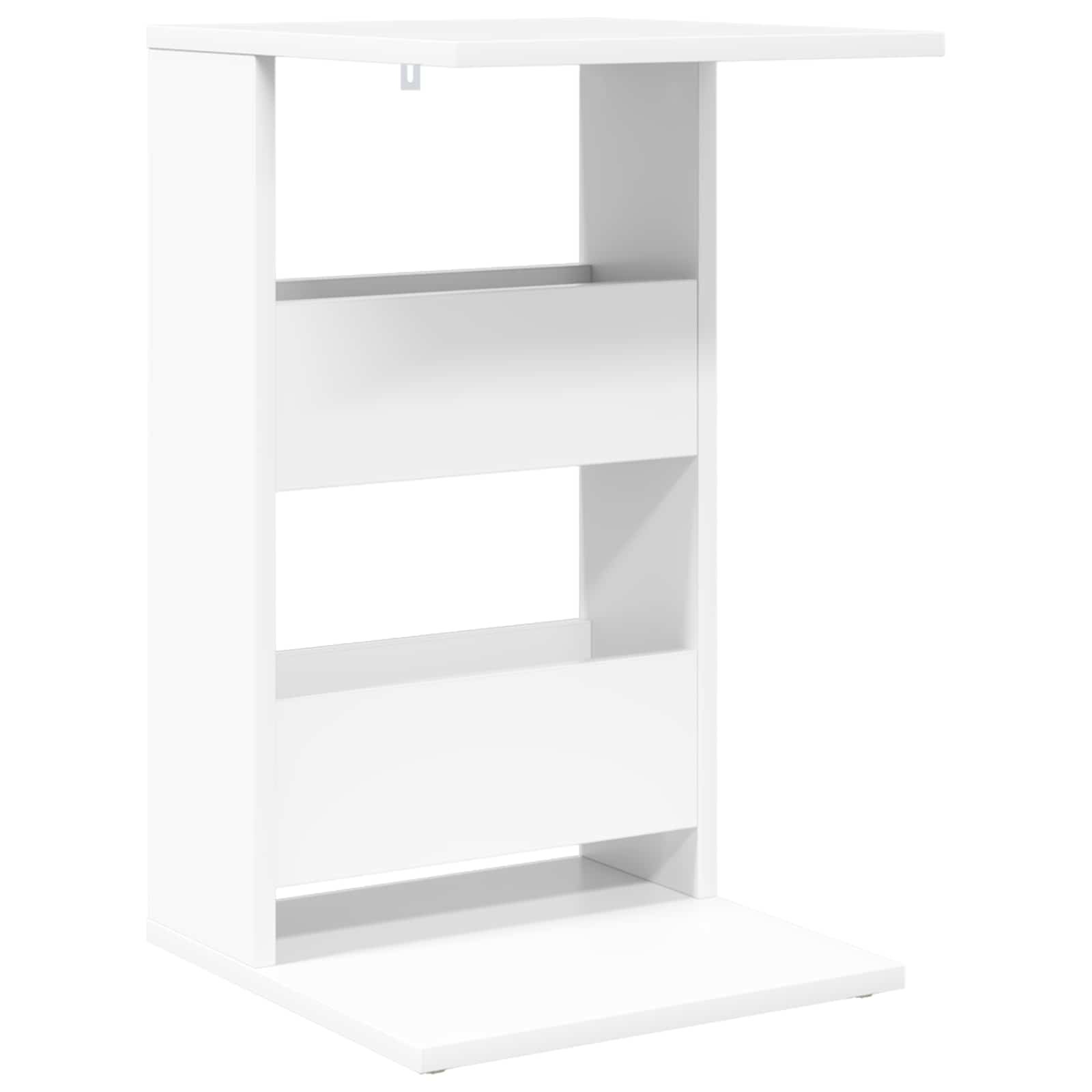 vidaXL Beistelltisch Weiß 40 x 35 x 60,5 cm Holzwerkstoff