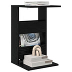 vidaXL Beistelltisch Schwarz Eichen-Optik 40 x 35 x 60,5 cm