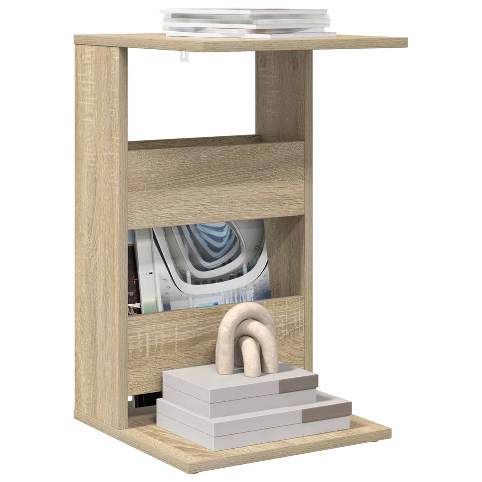 vidaXL Beistelltisch Sonoma-Eiche 40 x 35 x 60,5 cm Holzwerkstoff