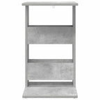 vidaXL Beistelltisch Beton Grau 40 x 35 x 60,5 cm Holzwerkstoff