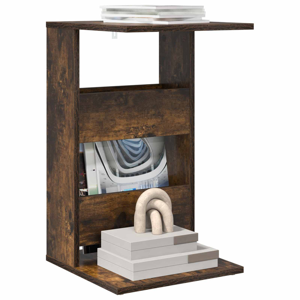 vidaXL Beistelltisch Geräucherte Eiche 40 x 35 x 60,5 cm Holzwerkstoff