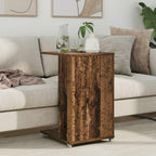 vidaXL Beistelltisch Mit Rad Altholz 40 x 35 x 60 cm Holzwerkstoff
