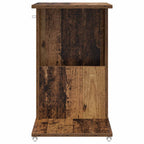 vidaXL Beistelltisch Mit Rad Altholz 40 x 35 x 60 cm Holzwerkstoff