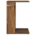 vidaXL Beistelltisch Mit Rad Altholz 40 x 35 x 60 cm Holzwerkstoff