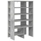 vidaXL Schuhschrank mit Regal 2 pcs Beton Grau Holzwerkstoff