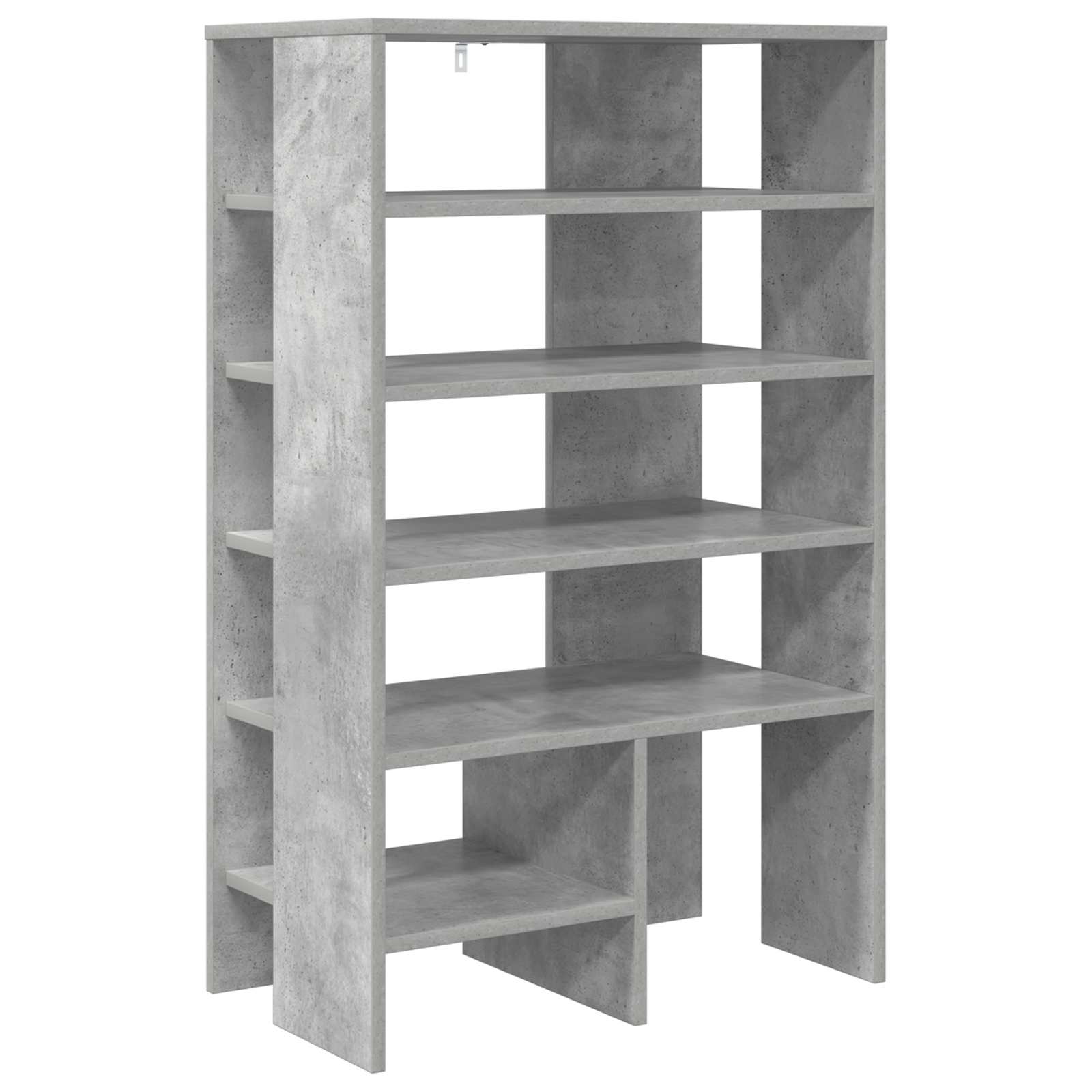 vidaXL Schuhschrank mit Regal 2 pcs Beton Grau Holzwerkstoff