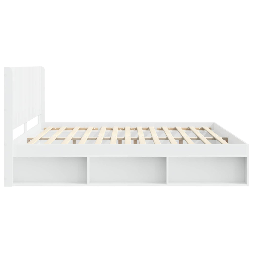 vidaXL Bettgestell mit Stauraum und Kopfteil 3 pcs Holzwerkstoff