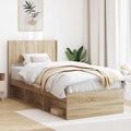 vidaXL Bettgestell mit Stauraum und Kopfteil 3 pcs Holzwerkstoff